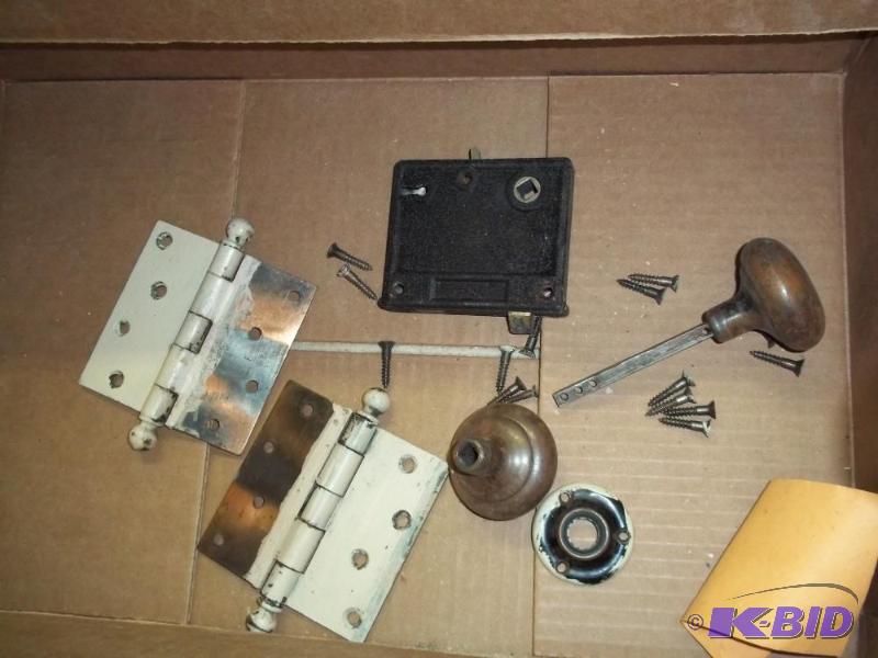 Vintage door latch with hinges...