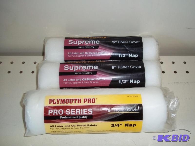 New 3 paint Rollers 9&quot&nbsp 34&quot N...