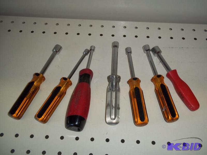 Tools, 7 nutdrivers...