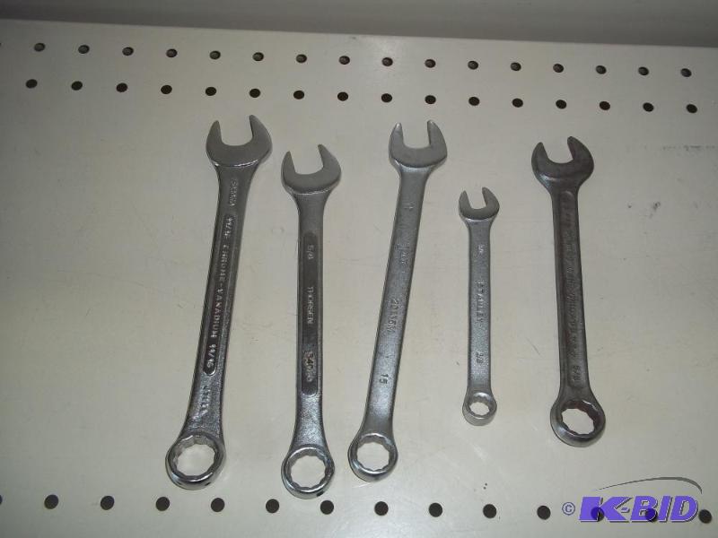 Tools, 5 wrenches...