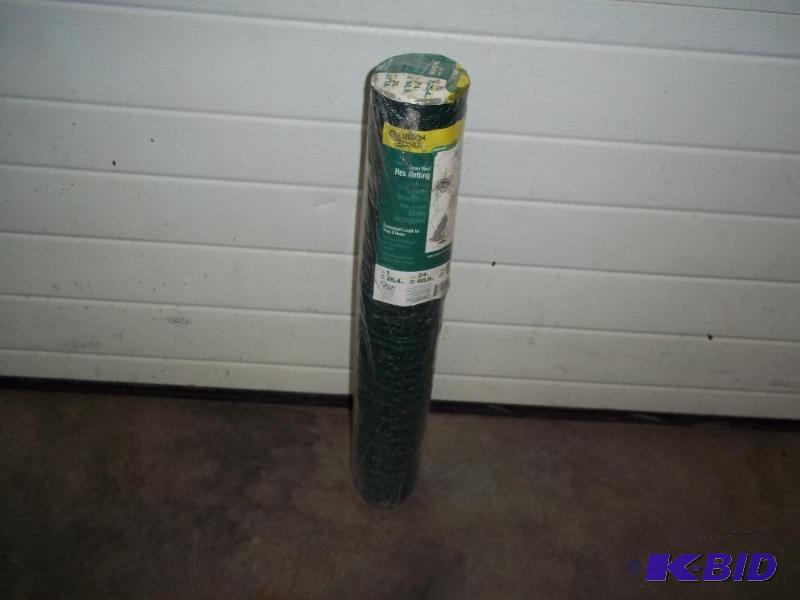 New Green Vinyl Hex Netting 1&quot mesh, 24&...