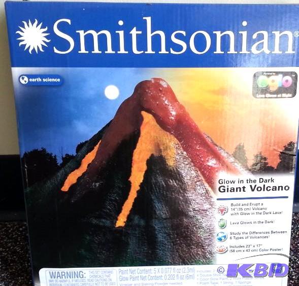 lot 25 image: Smithsonian Glow in The Dark Giant Volcano