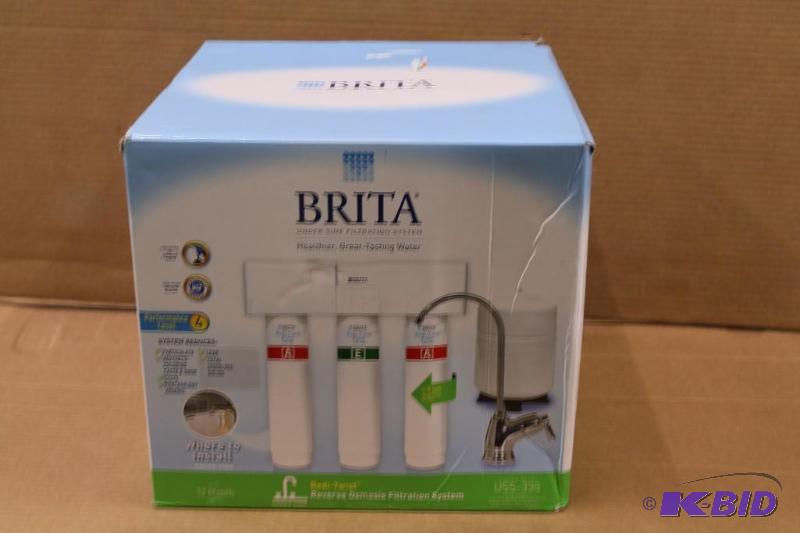 38)Brita under sink water filtration system, parts missing, customer return