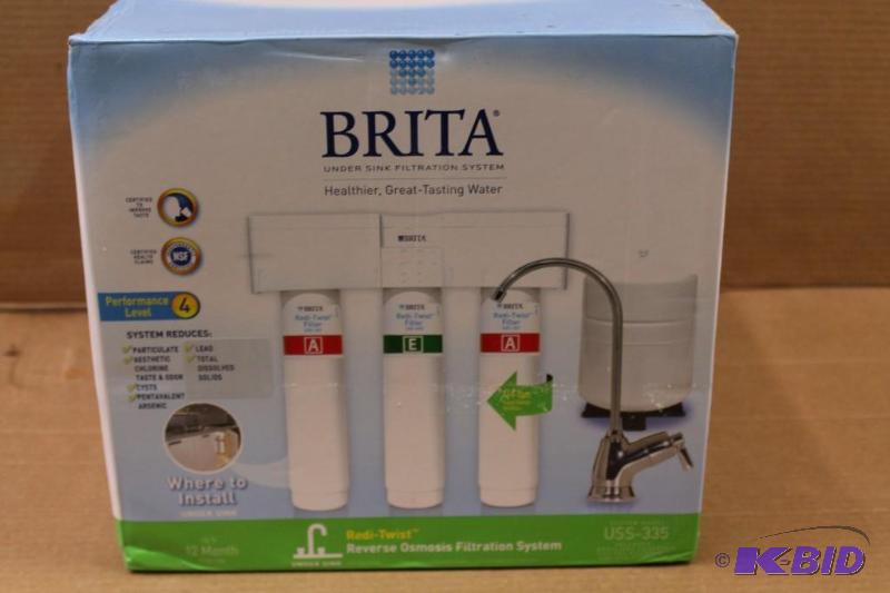 Brita under sink water filtration system, parts missing, customer return