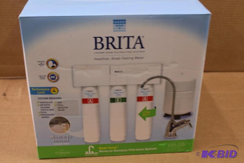 Brita under sink water filtration system, parts missing, customer return
