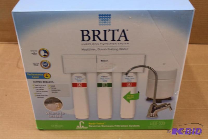Brita under sink water filtration system, parts missing, customer return