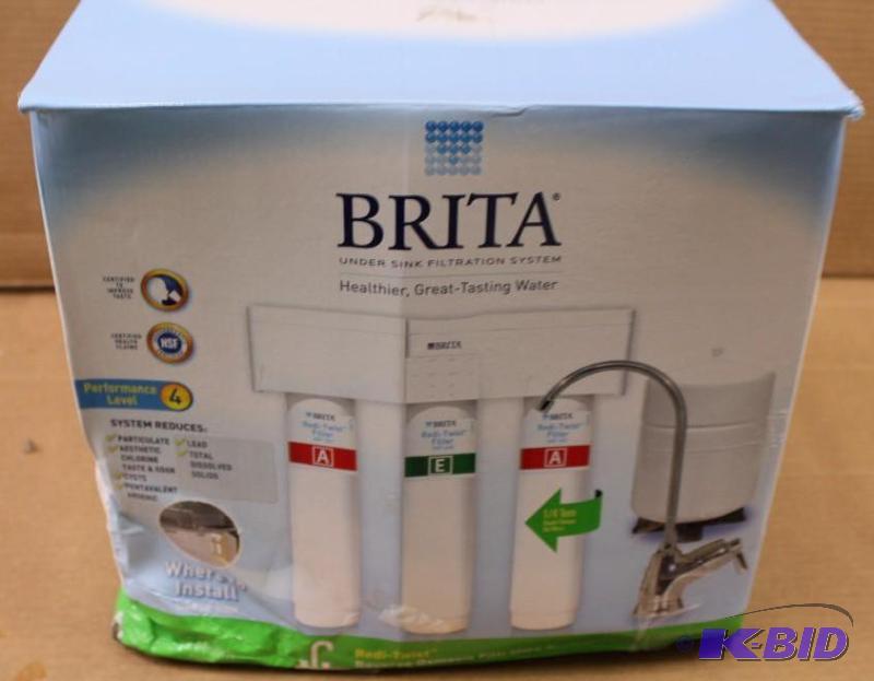 Brita under sink water filtration system, parts missing, customer return