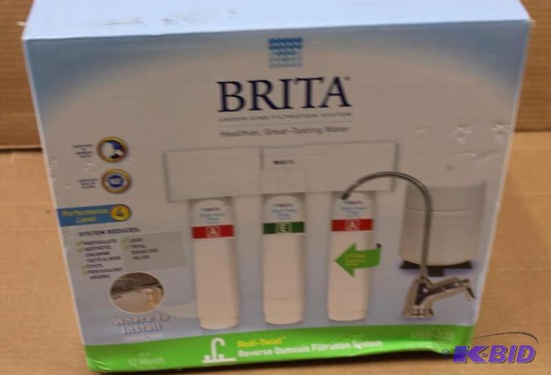 Brita under sink water filtration system, parts missing, customer return