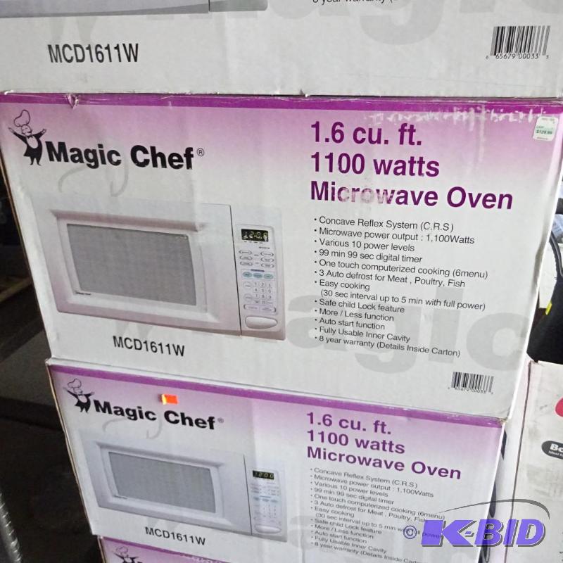 New Magic Chef brand 1.6 cubic foot 1100 watt...