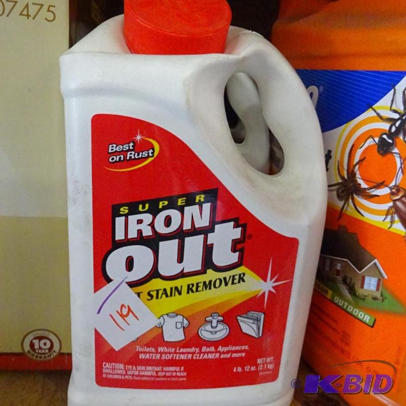 New bottle of super iron out rust stain remov...