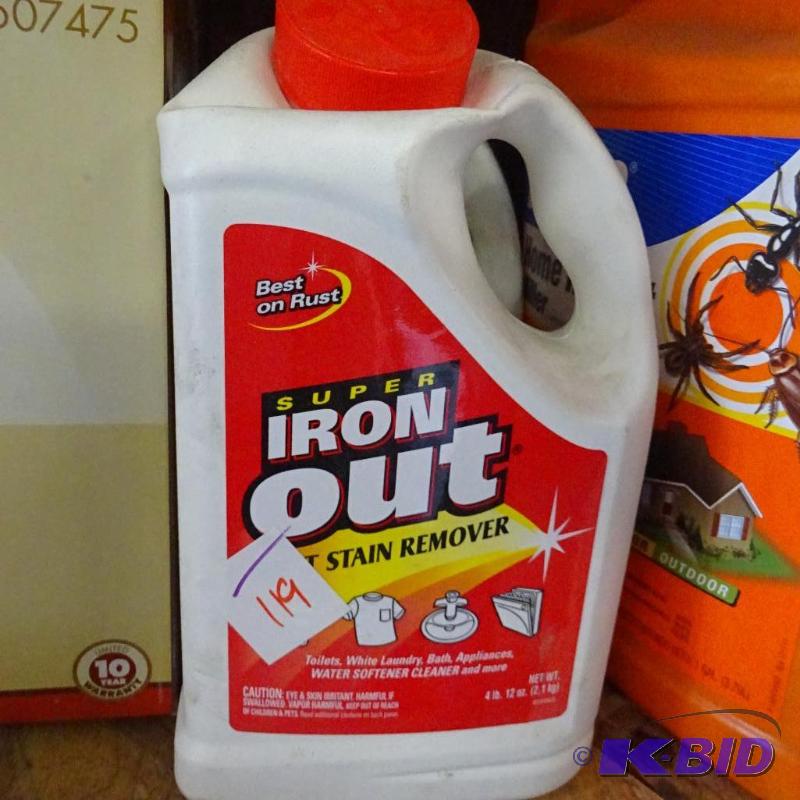 New bottle of super iron out rust stain remov...