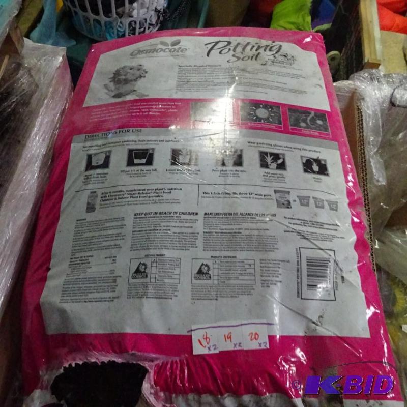 New qty 2 bags of Osmocote potting soil. Each...