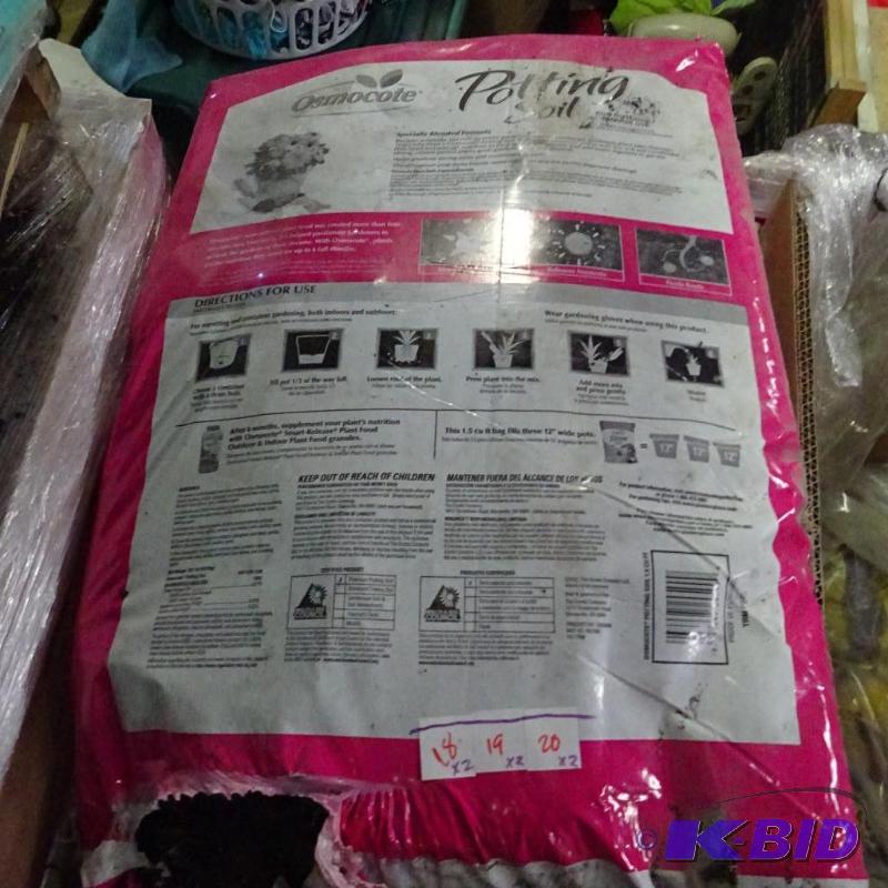 New qty 2 bags of Osmocote potting soil. Each...