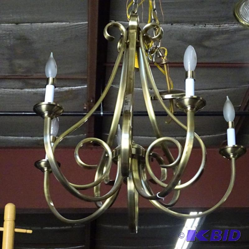New display model burnished brass candelabra ...