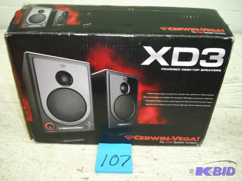 Cerwin Vega XD3 Powered Desktop Speakers