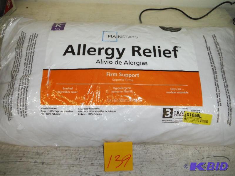 Mainstays Allergy Relief Pillow