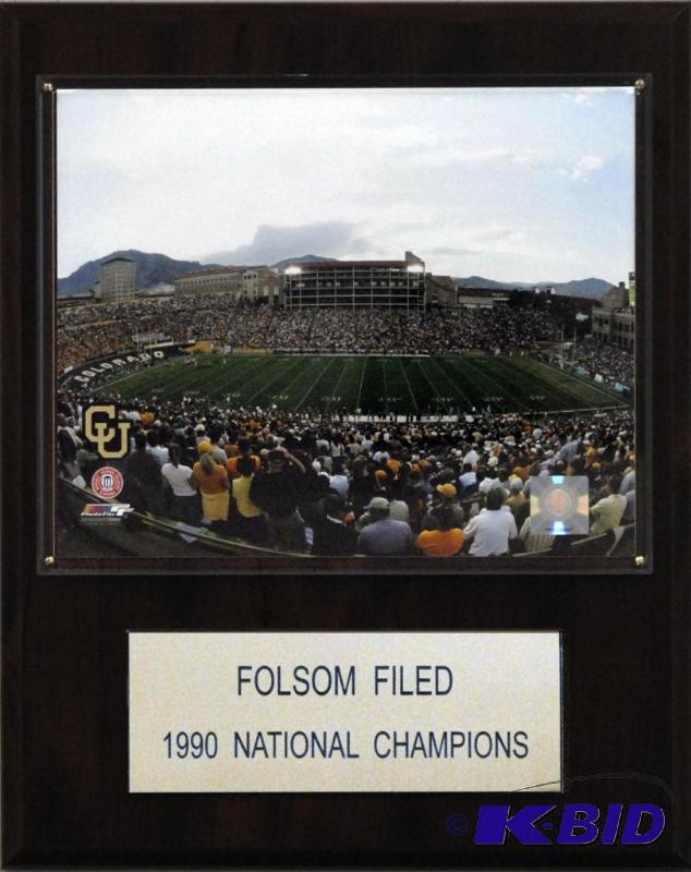 NCAA Football Folsom Field Stadium Plaque
