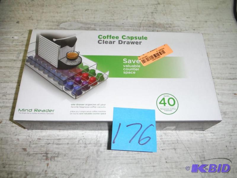 Coffee Capsule Drawer Clear holds 40