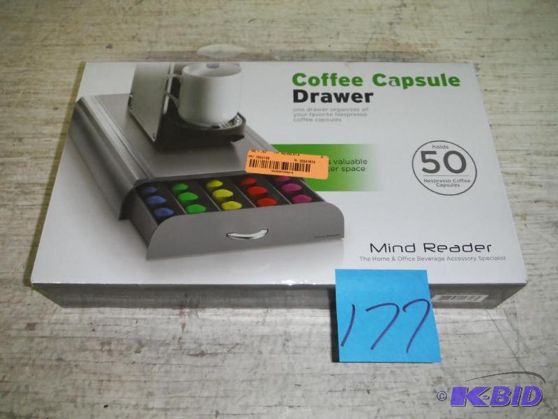 Coffee Capsule Drawer Holds 50