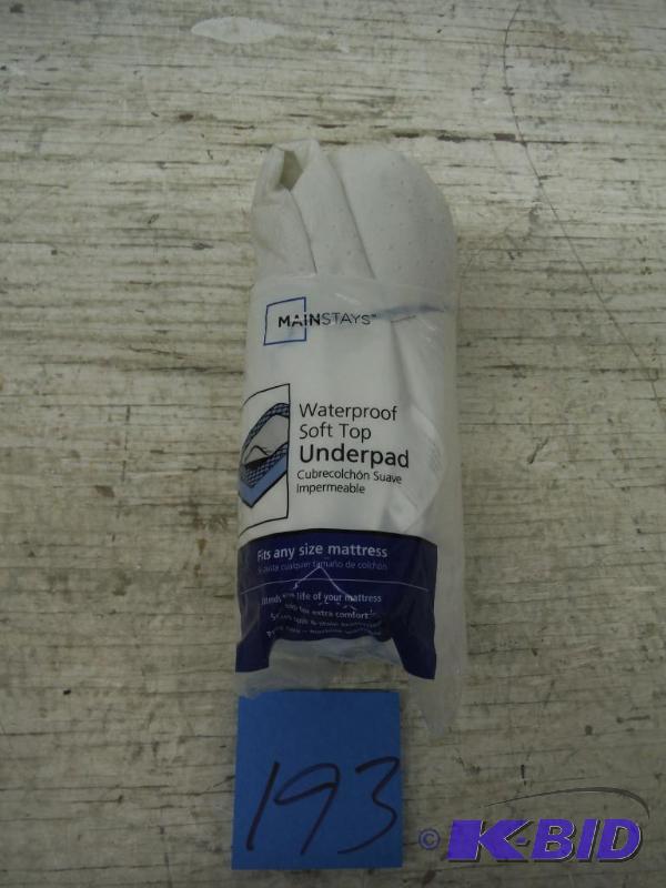 Mainstays Waterproof Soft Top Underpad fits any size