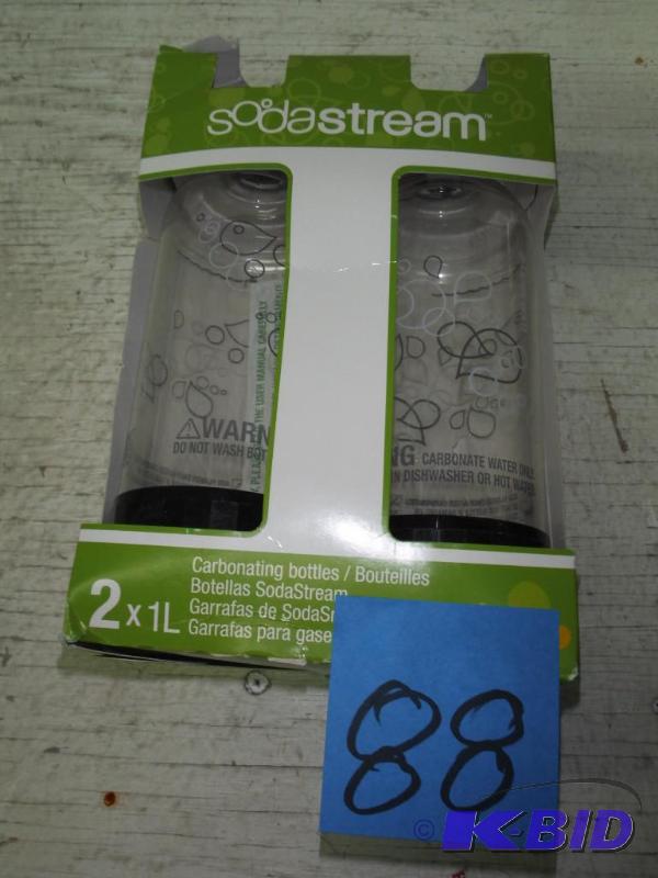Sodastream 1l Carbonating Bottles- Black (Twin Pack)