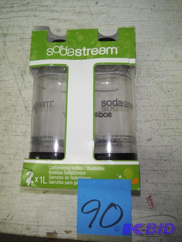 Sodastream 1l Carbonating Bottles- Black (Twin Pack)
