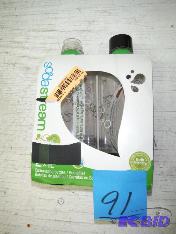 Sodastream 1l Carbonating Bottles- Black (Twin Pack)