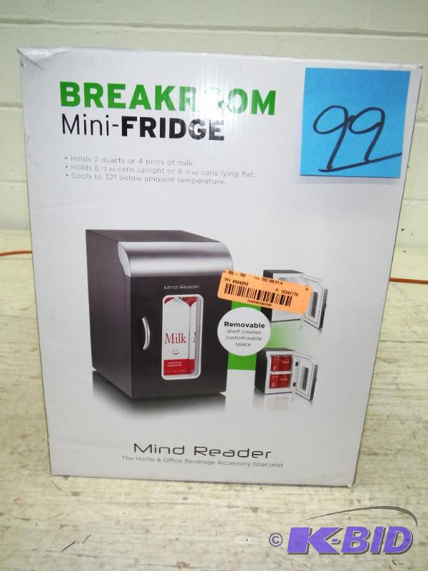 Mind Reader Cube Mini Coffee Station Refrigerator, Black