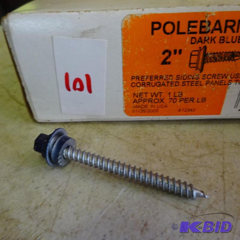 lot 101 image: Pole Barn Screws 2&quot 1 lb...