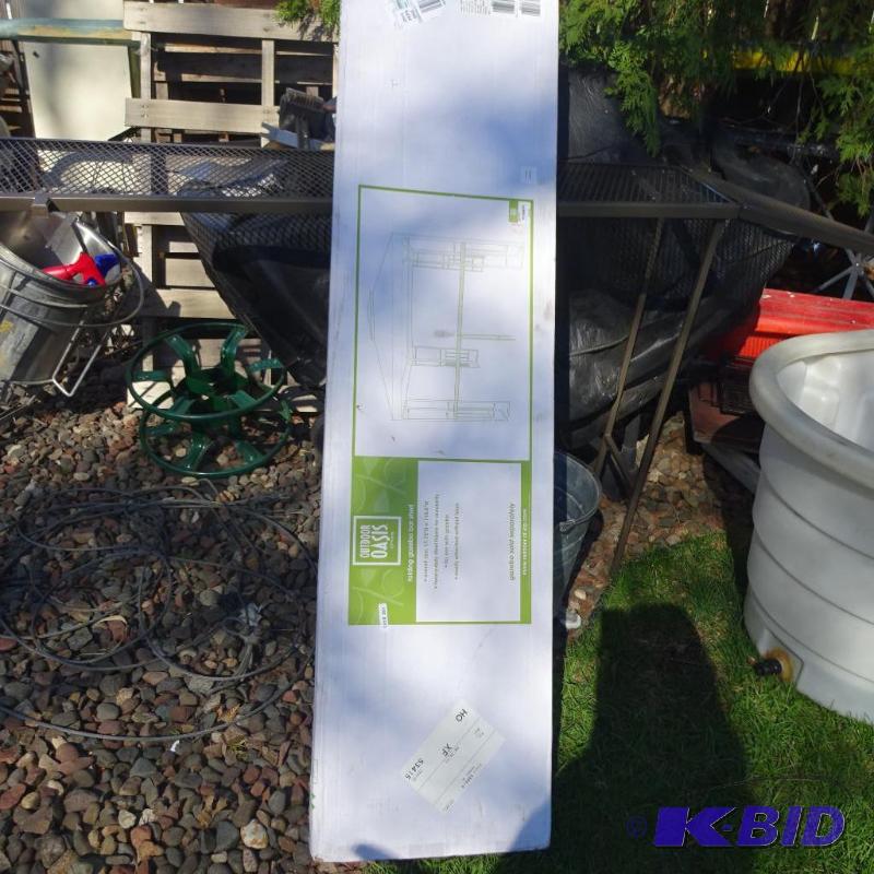 lot 11 image: Outdoor Oasis. Folding Gazebo Bar Shelf. 11.7...