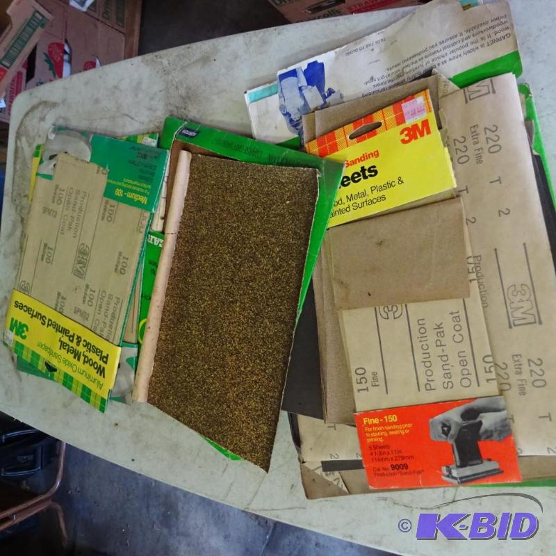 lot 129 image: Misc Sand Paper...