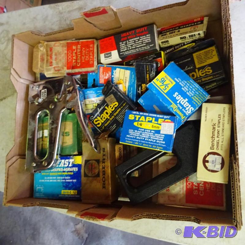 lot 130 image: 2 Hand Staplers and Misc Staples...