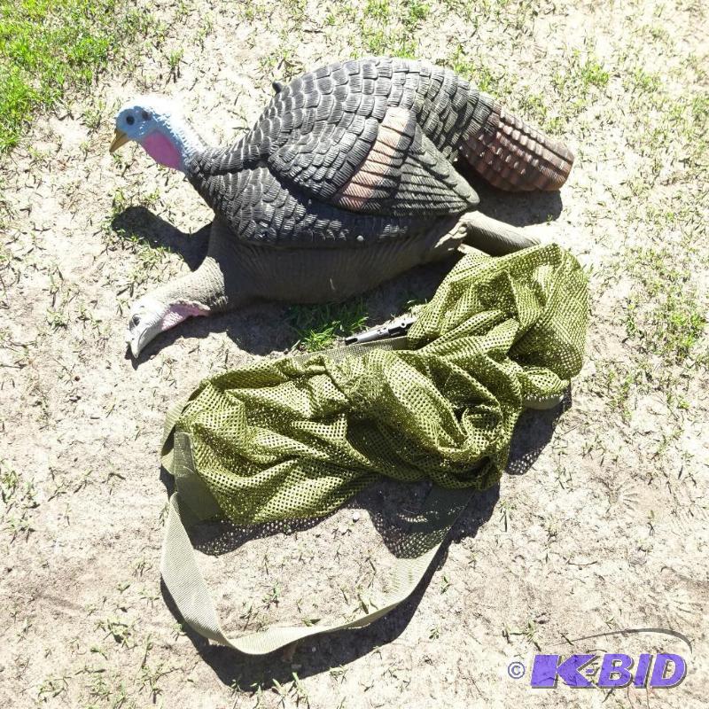 lot 167 image: 2 Turkey Decoys, with Stakes and Bag...