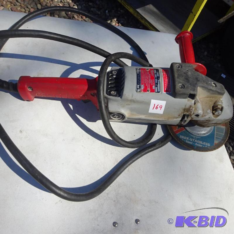 lot 169 image: Milwaukee 71 9&quot AngleGrinder #6065...