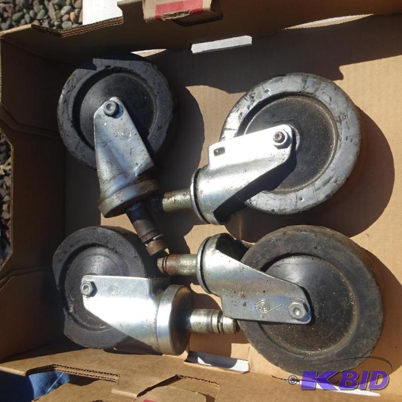 lot 174 image: 5&quot Metro Cart Wheels...