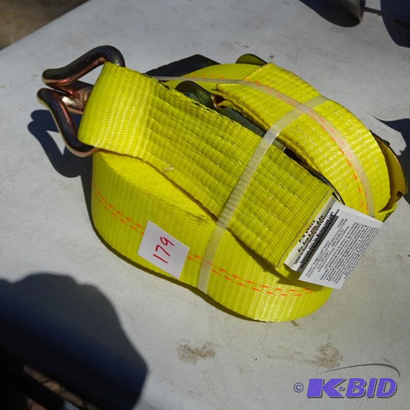 lot 179 image: 2&quot X 27 Ratchet Straps, New...