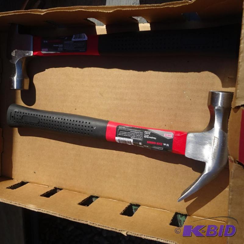lot 184 image: 2 New Claw hammers...