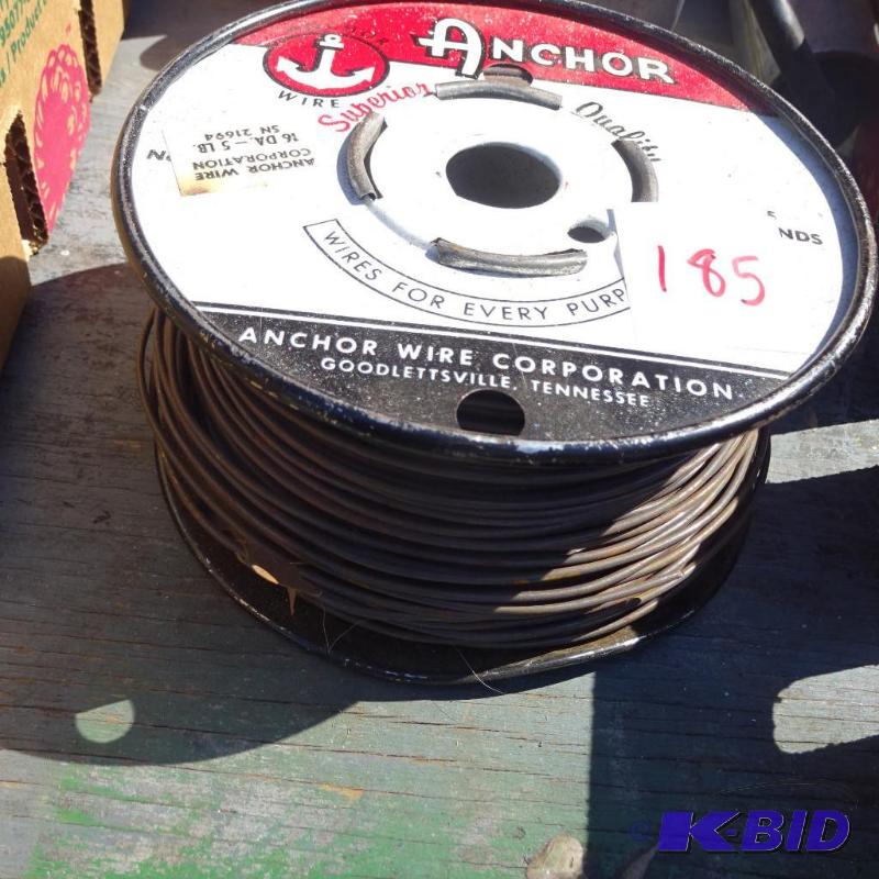 lot 185 image: Andhor 16 Dia. 5 lb Wire...