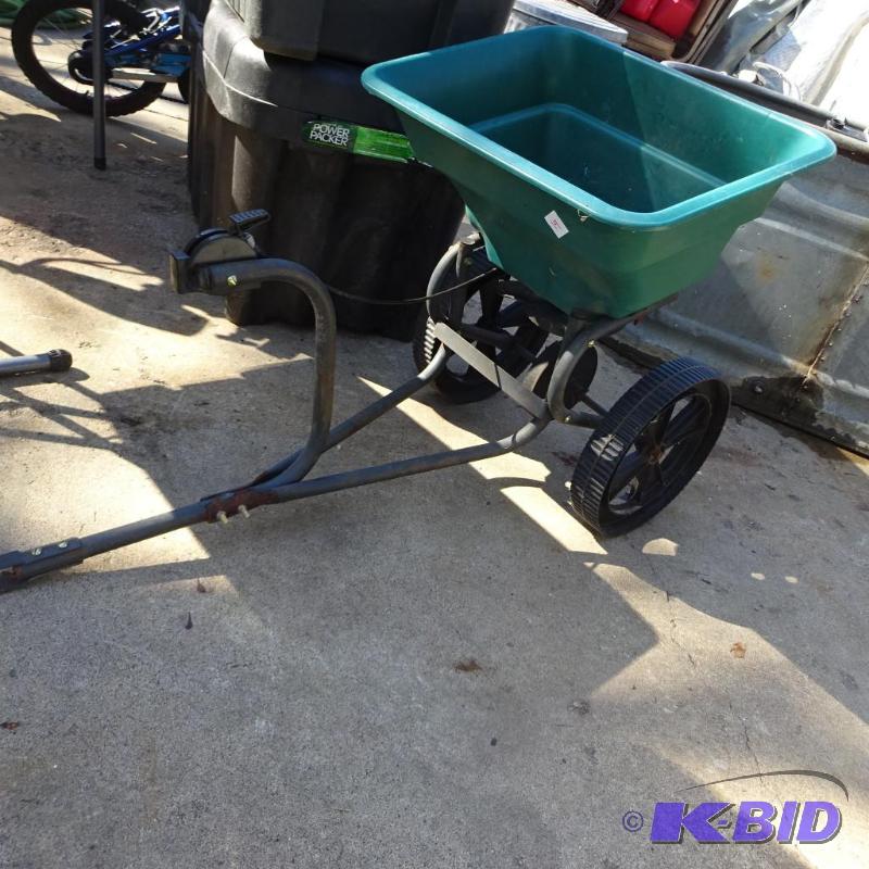 lot 19 image: Yard Equipment System Pull Behind Lawn Spread...