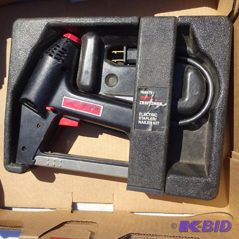 lot 205 image: Craftsman Electric Stapler Nailer. WOrks...