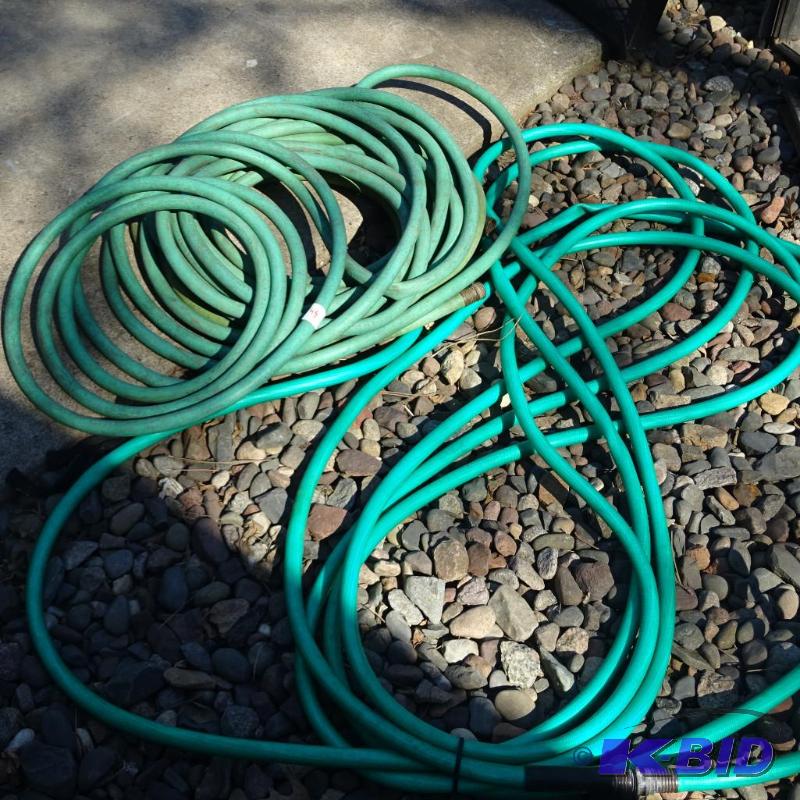lot 45 image: 100 and 50 Garden Hose...