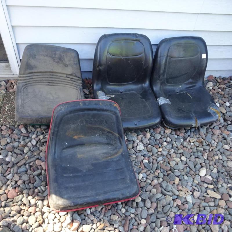 lot 49 image: 4 Misc Lawn Tractor Seats...