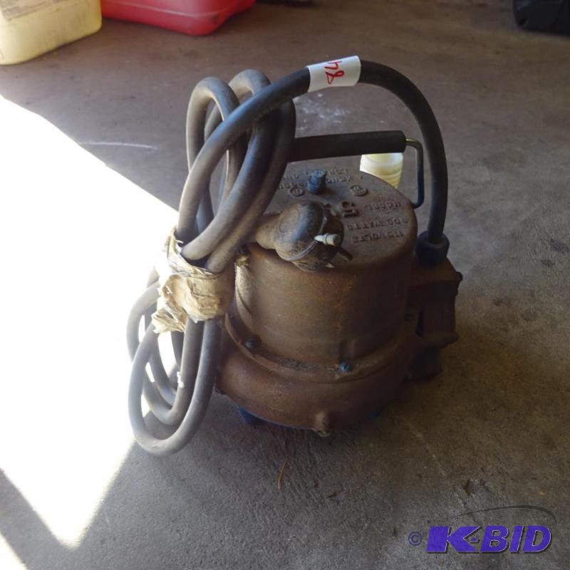 lot 84 image: Model 59A Sump Pump Works...