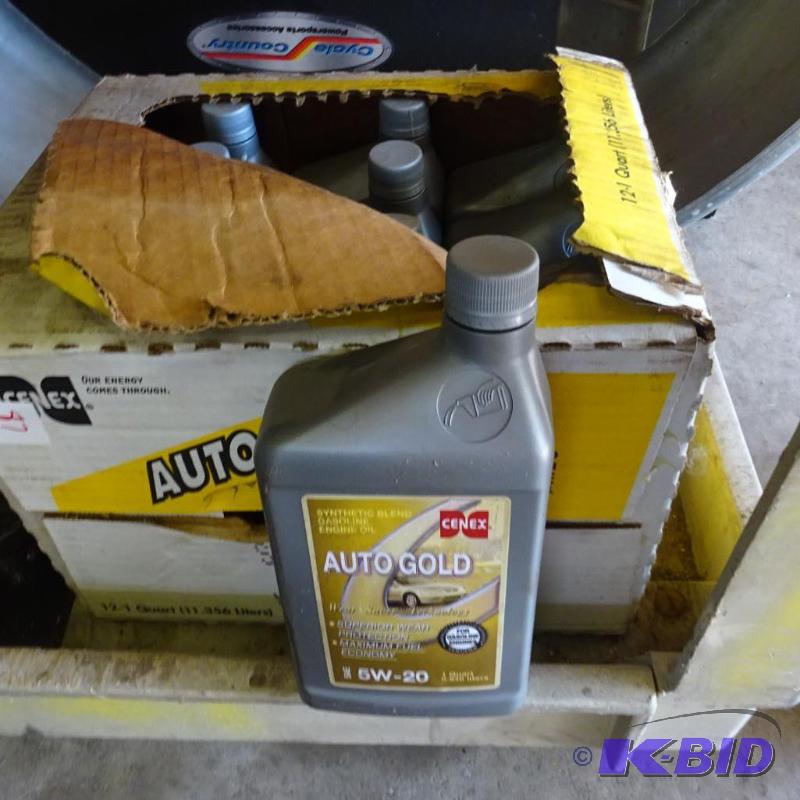 lot 87 image: Cenex Auto GOld 5W20 Oil 12 Qts...