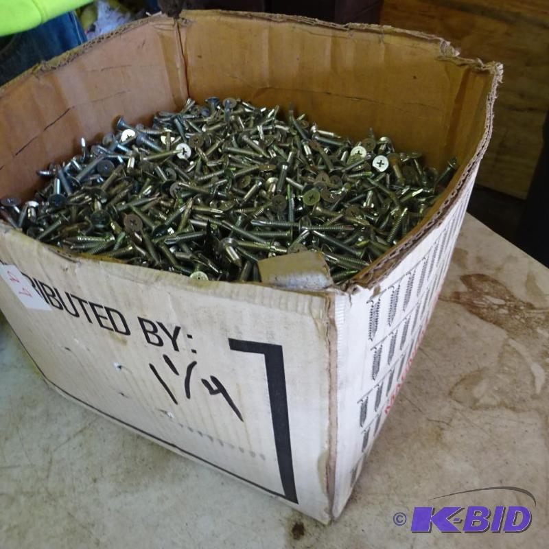 lot 99 image: 1 14 Flat Head Self Tap Screws,Approx 40 lbs...