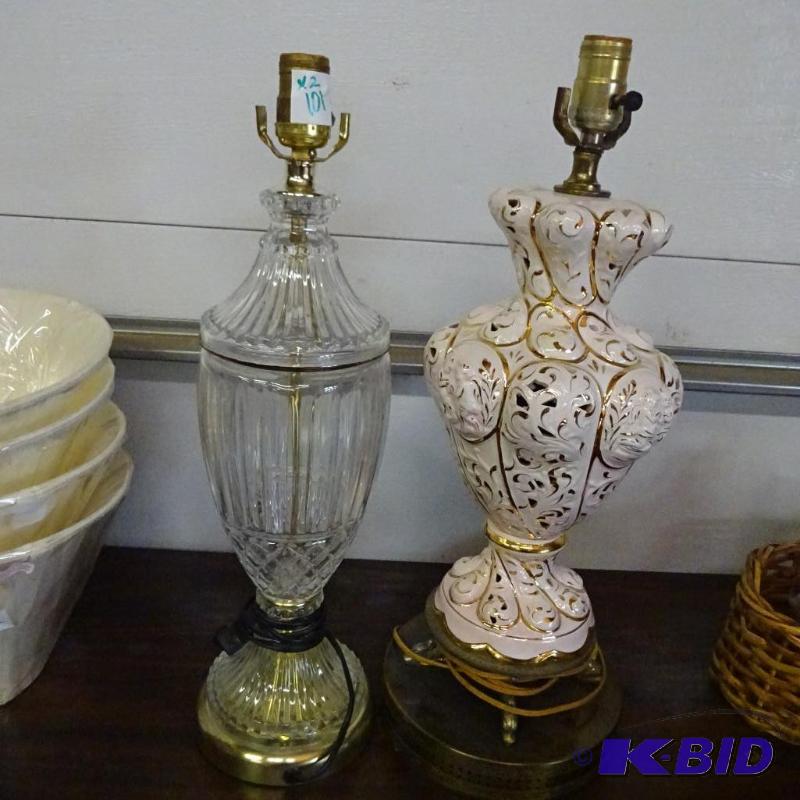 lot 101 image: 2 Decorative Lamps...