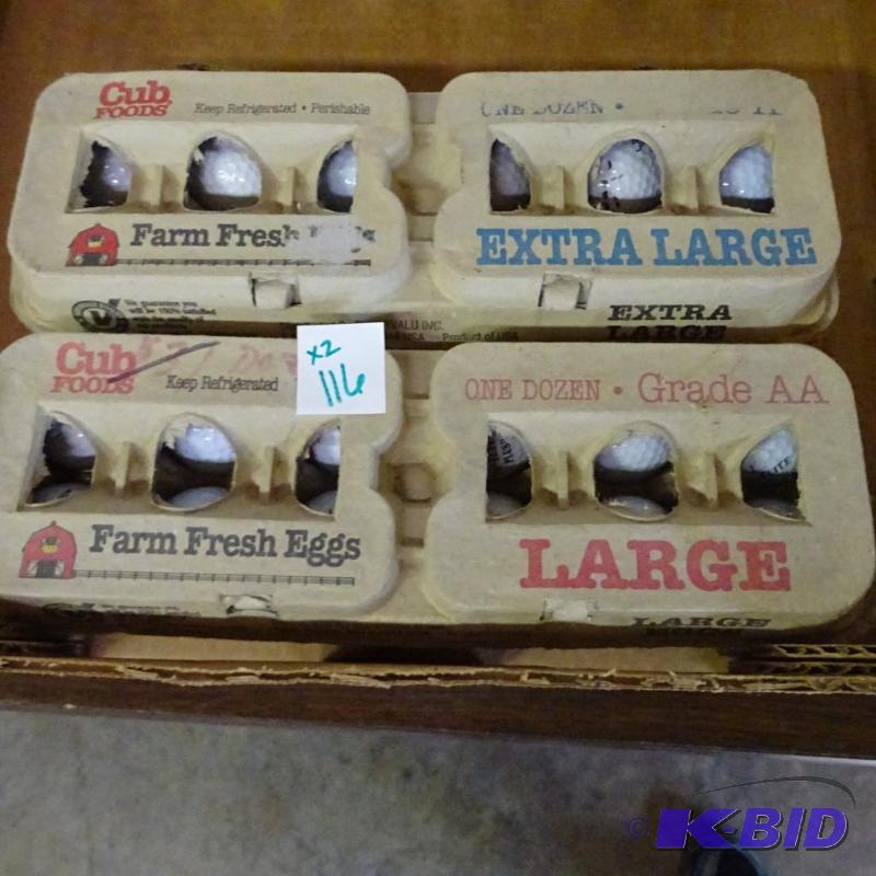 lot 116 image: Used Golf Balls Qty 24...