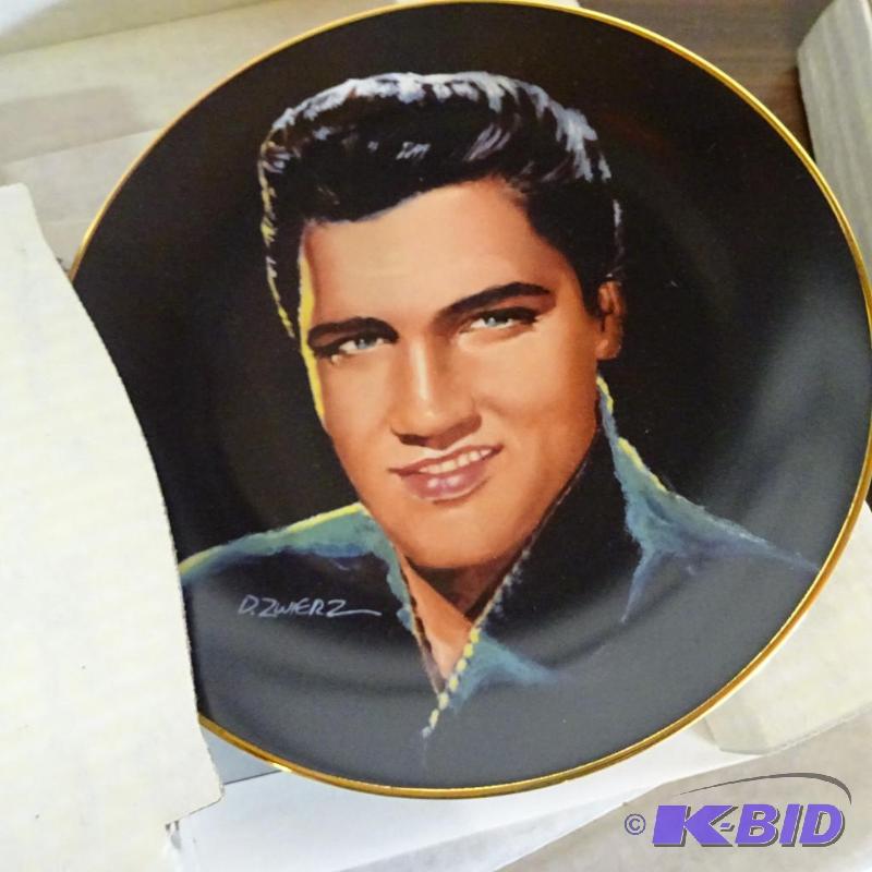 lot 139 image: Delphi Elvis Collector Plate, Comes with Cert...