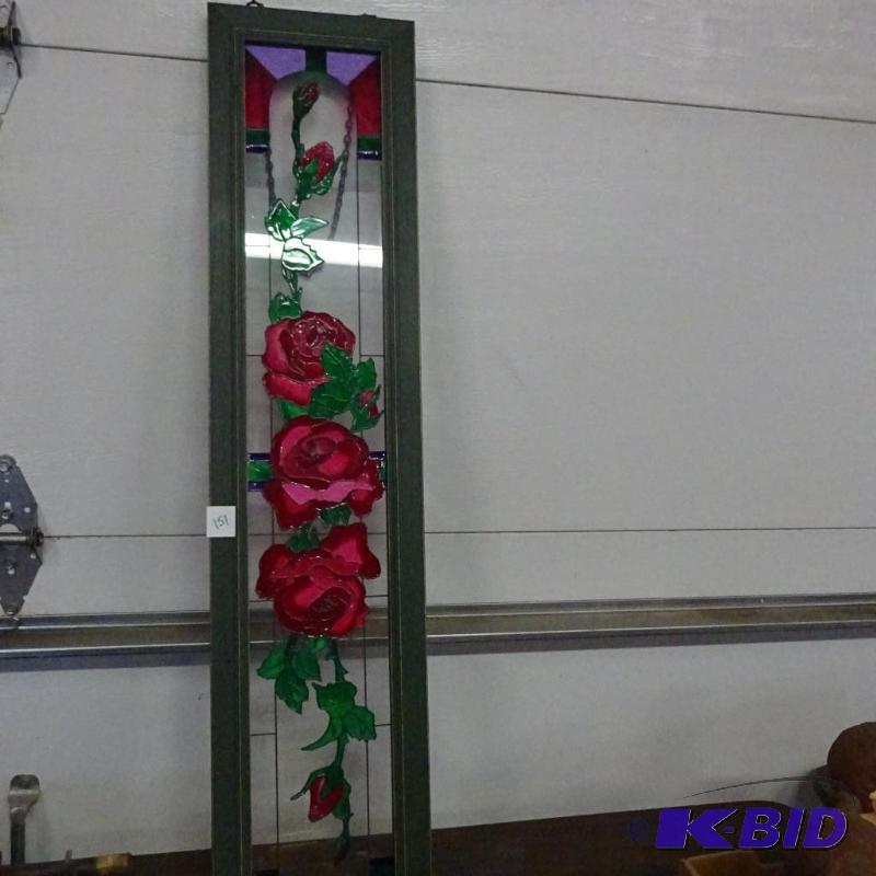 lot 151 image: Stained Glass Wall Hanging...
