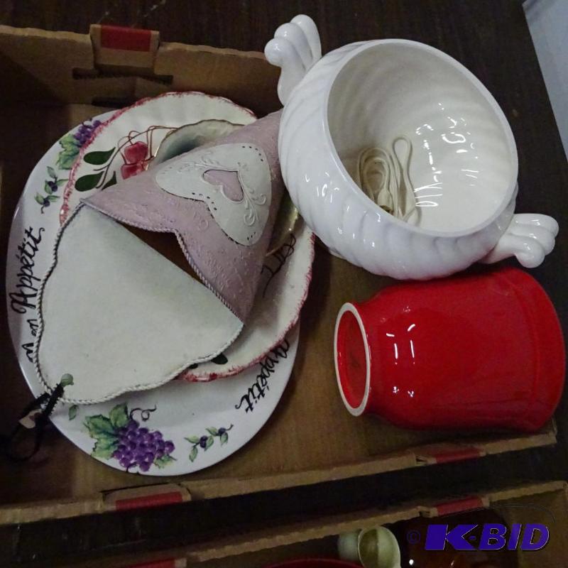 lot 168 image: Platters, Heated Pot, Flower Pot...